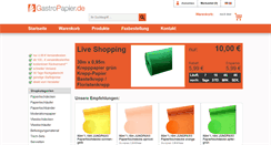Desktop Screenshot of gastropapier.de