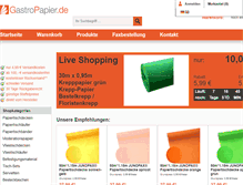 Tablet Screenshot of gastropapier.de